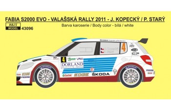 Decal – Fabia S2000 EVO - Valašská rally 2011 "Retro design"